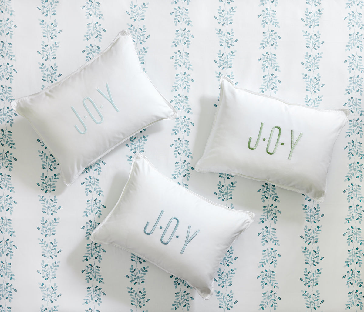 Caption: Monogram style is Script with Coral thread.