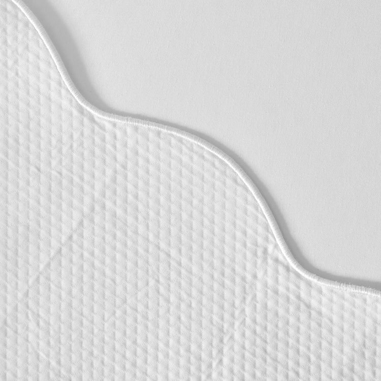 Caption: Scalloped Edge finish.