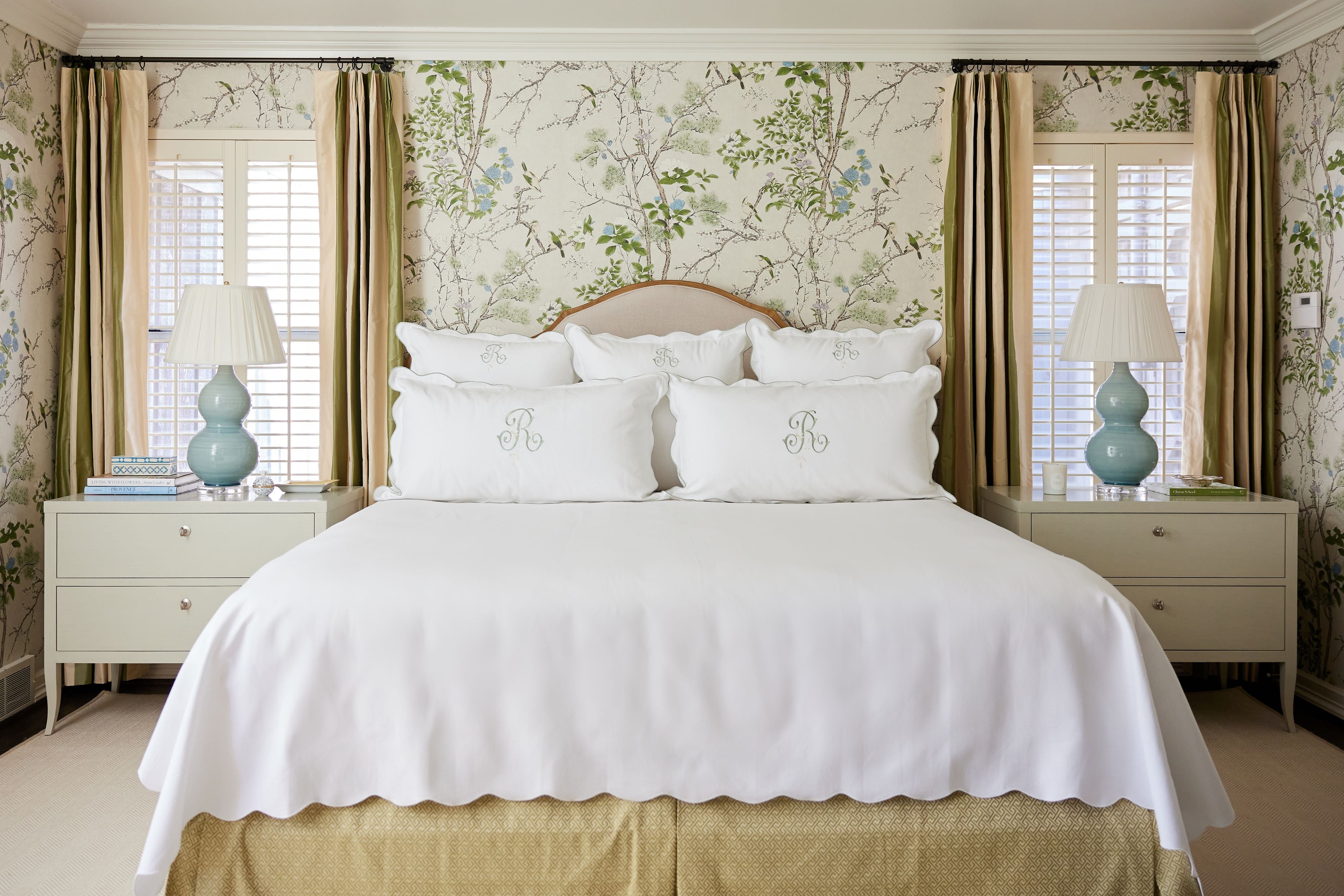 Caption: Coverlet featuring Scalloped Edge.