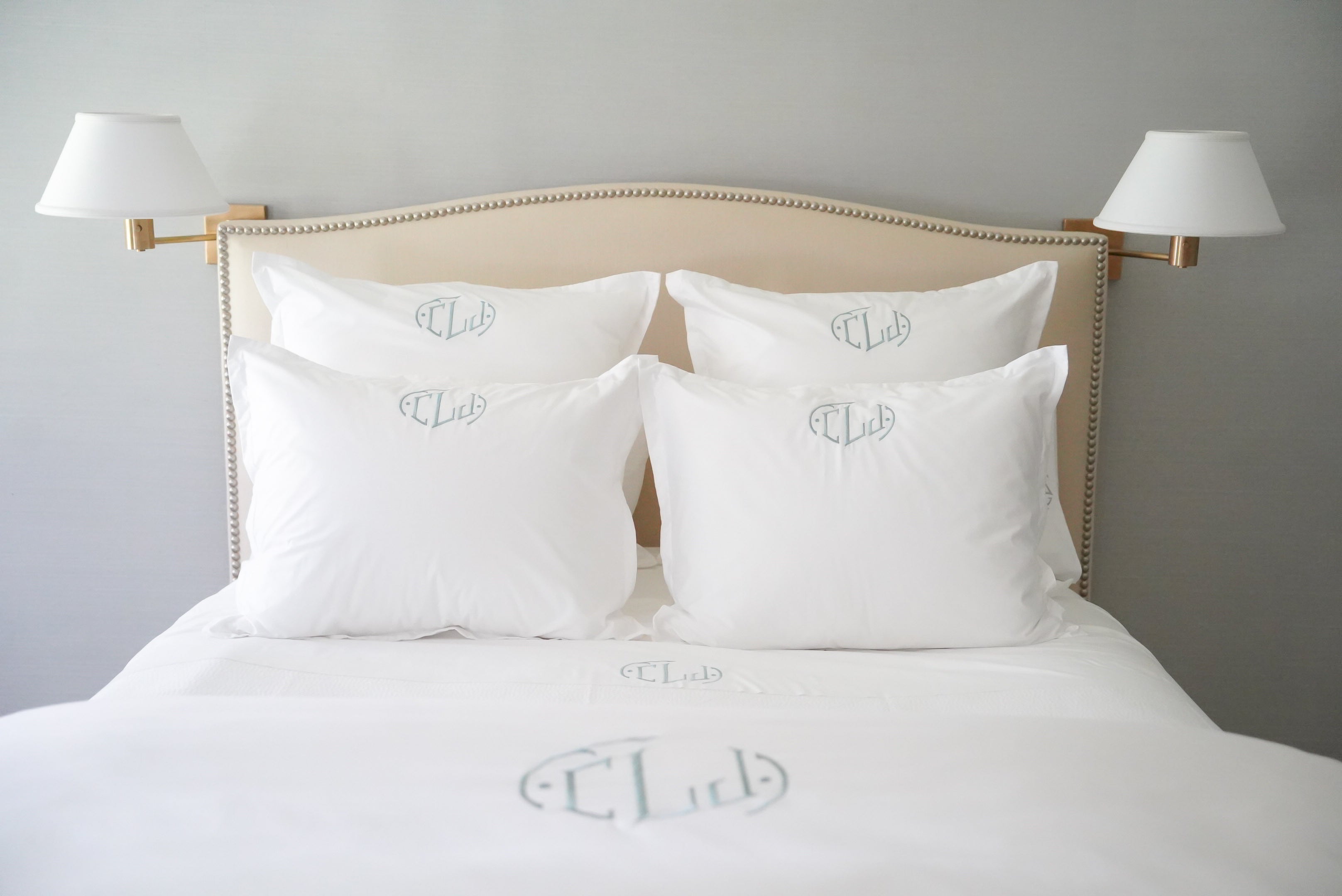 Monogrammed hotsell bed pillows