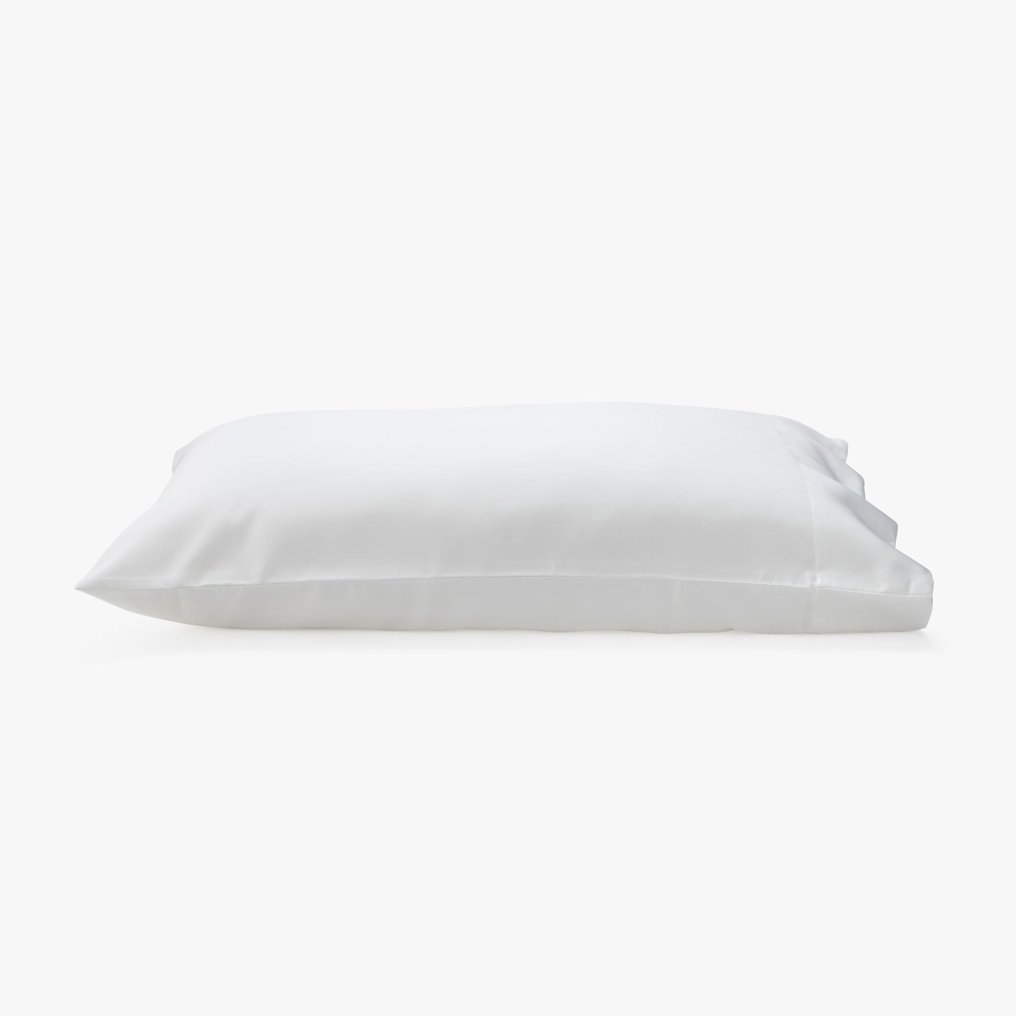 White satin outlet pillow